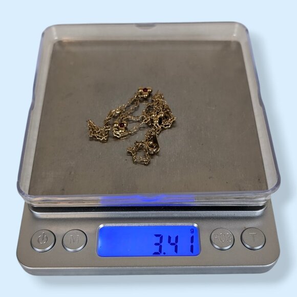 V. Avon Textured Link Dangling Accent Necklace - Picture 5 of 5